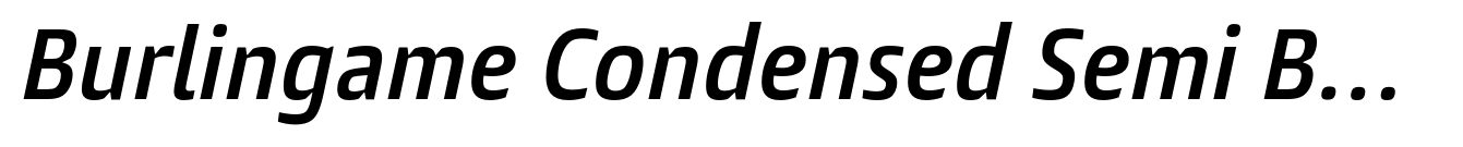 Burlingame Condensed Semi Bold Italic image